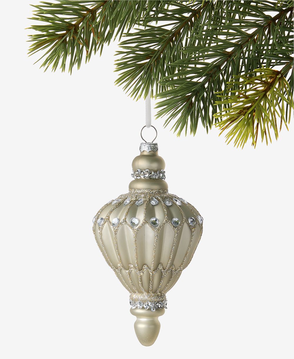 Рождественская игрушка Holiday Lane Gilded Glamour Finial Ornament, эксклюзив Macy's