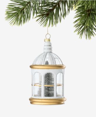 Holiday Lane Gilded Glamour Birdcage Ornament, Macy's Exclusive