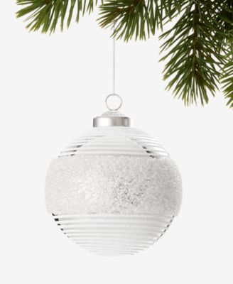 Holiday Lane Iced Delight Ball Ornament, Macy's Exclusive