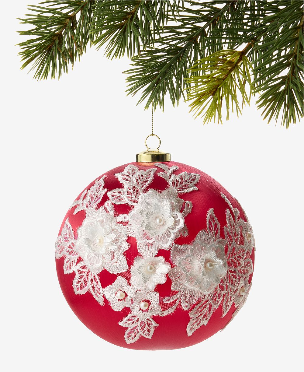 Holiday Lane орнамент-шар Holiday Toile, эксклюзив Macy's