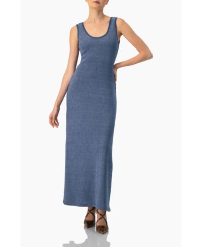 Ivonne Women's Scoop Neck Long Dress