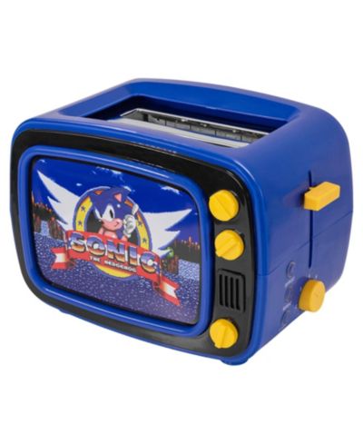 Uncanny Brands ретро тостер Sonic the Hedgehog в форме ТВ с подсветкой