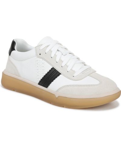 White/black leather
