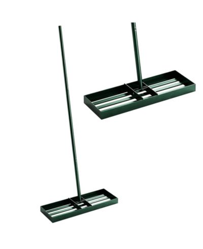 Outsunny 30" x 10" Lawn Leveling Rake with 66.5" Handle