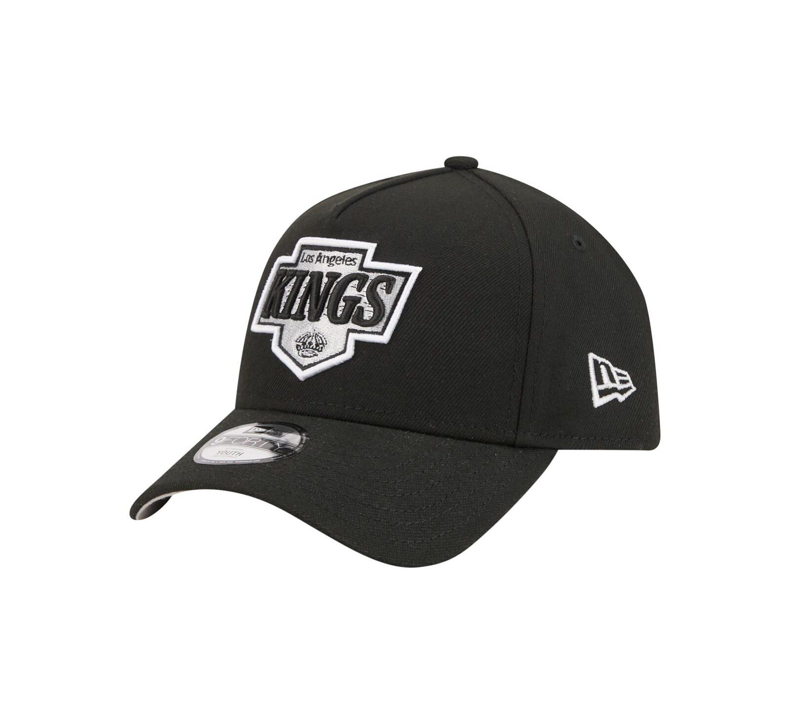 Регулируемая кепка New Era 9FORTY A-Frame для мальчиков и девочек, черная Los Angeles Kings