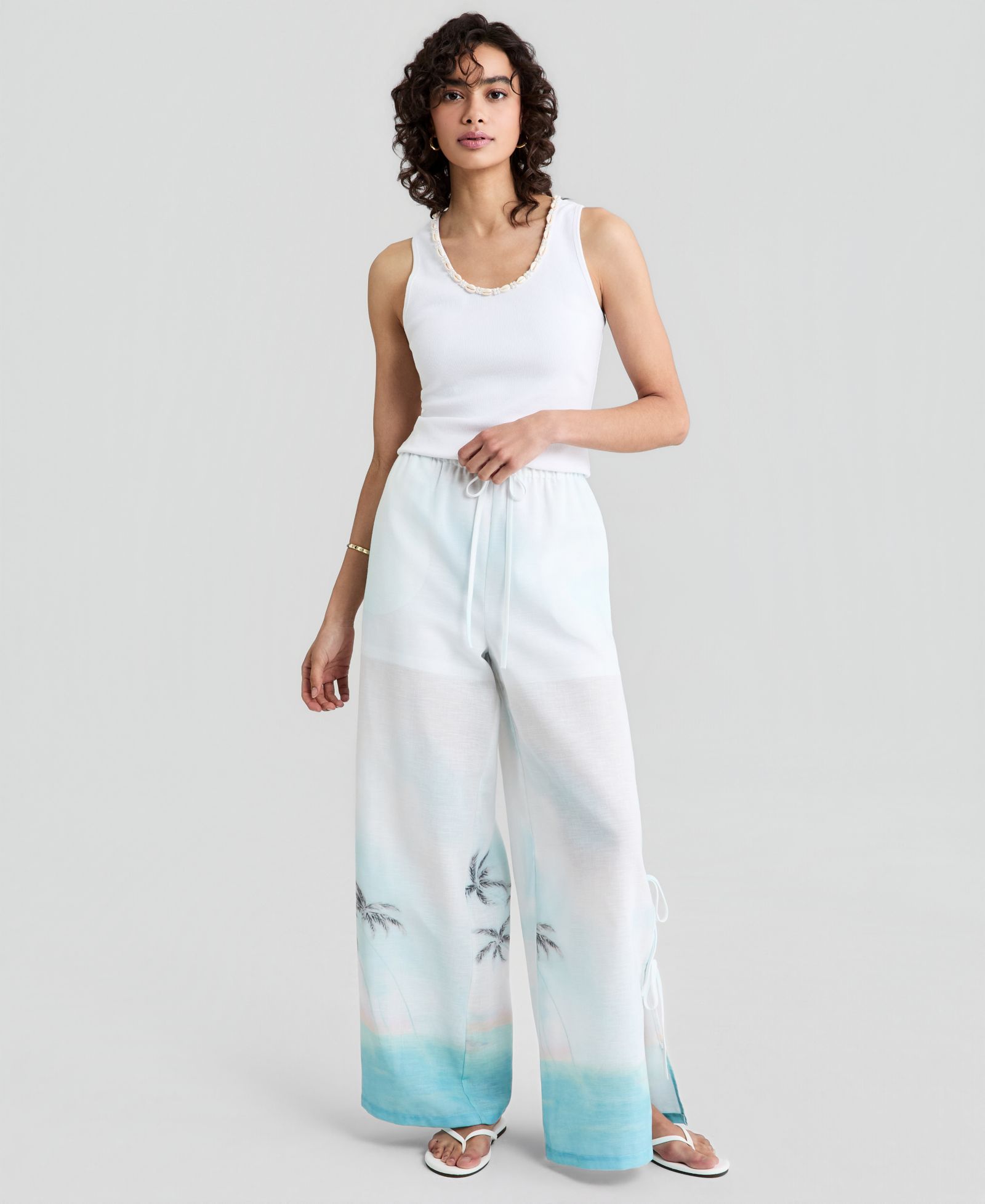 And Now This Women's High-Rise Wide-Leg Drawstring Pants, Macy's Exclusive