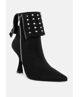 London Rag Women's Kolara Studded Foldover Boots