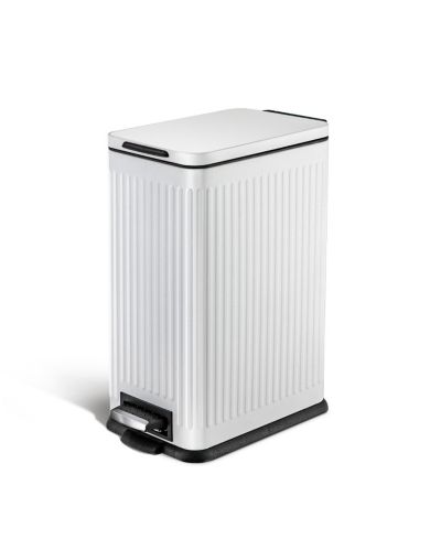 Узкая кухонная корзина для мусора Home Zone Living из нержавеющей стали, 4 Gallon