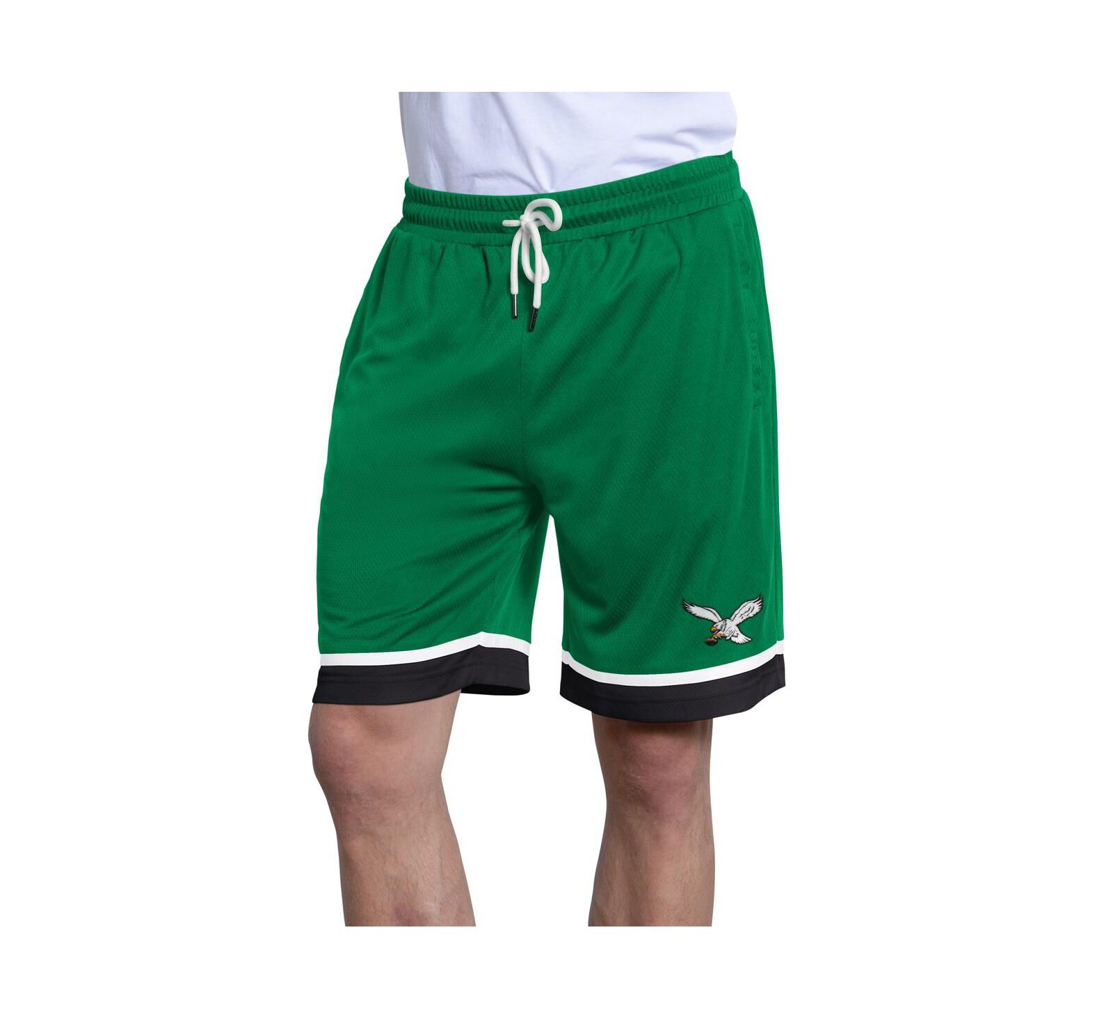 Мужские сетчатые шорты Starter Philadelphia Eagles Throwback Power Play Kelly Green