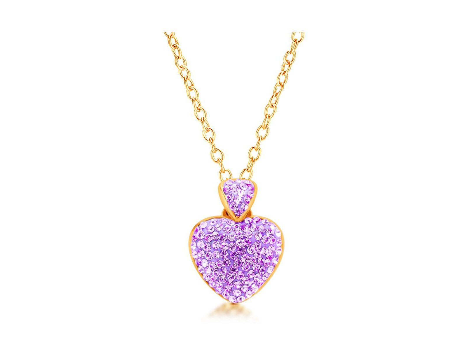 Подвеска Chanteur Heart из позолоченного золота 18K для девочек