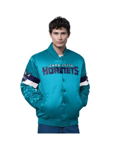 Мужская куртка Starter Charlotte Hornets Varsity Full-Snap Satin