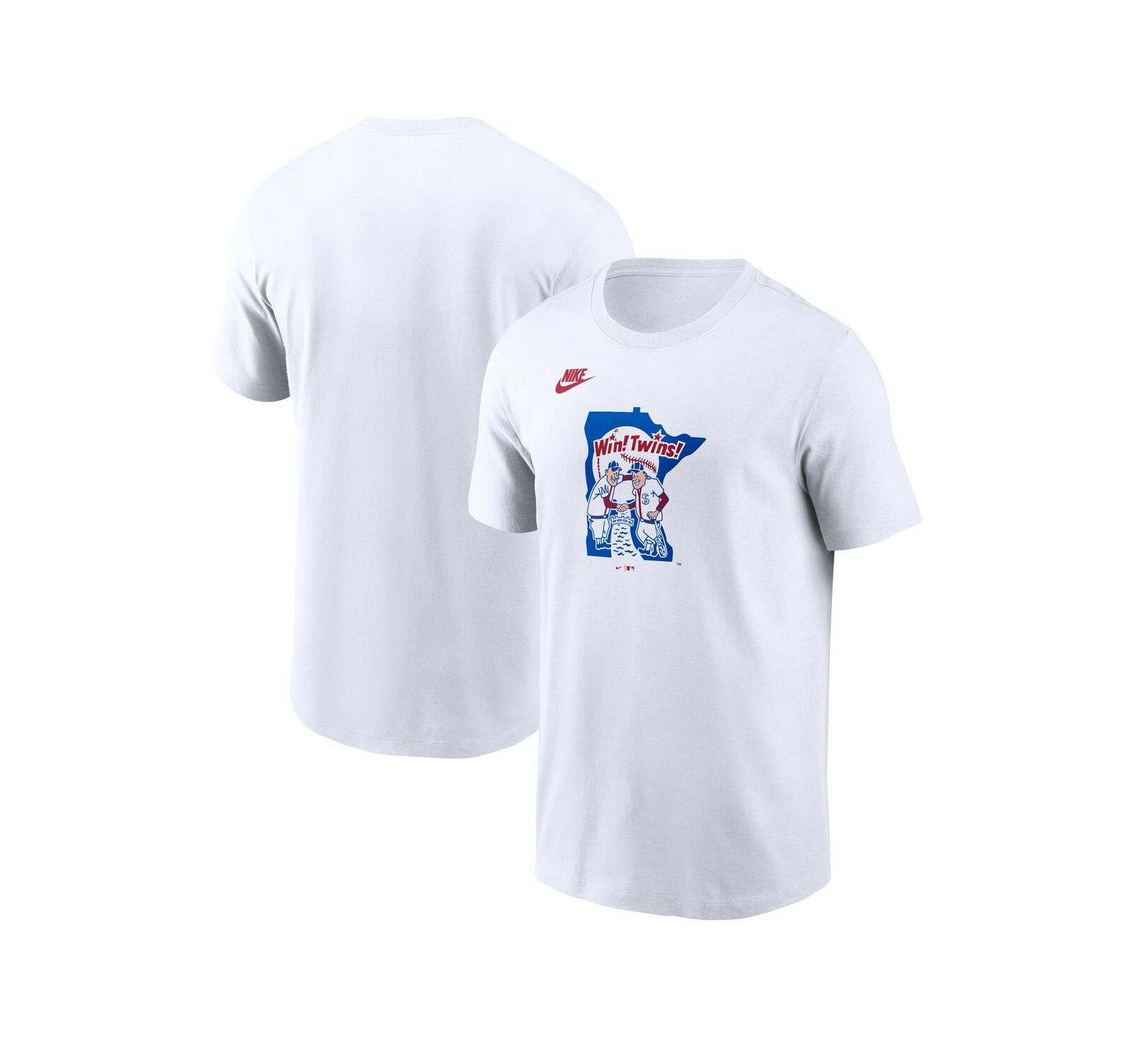 Nike Men's White Minnesota Twins Cooperstown Collection Wordmark T-Shirt