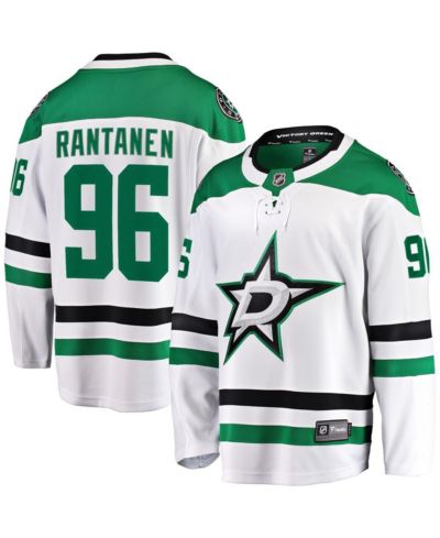 Мужская джерси Fanatics Mikko Rantanen White Dallas Stars Away Breakaway