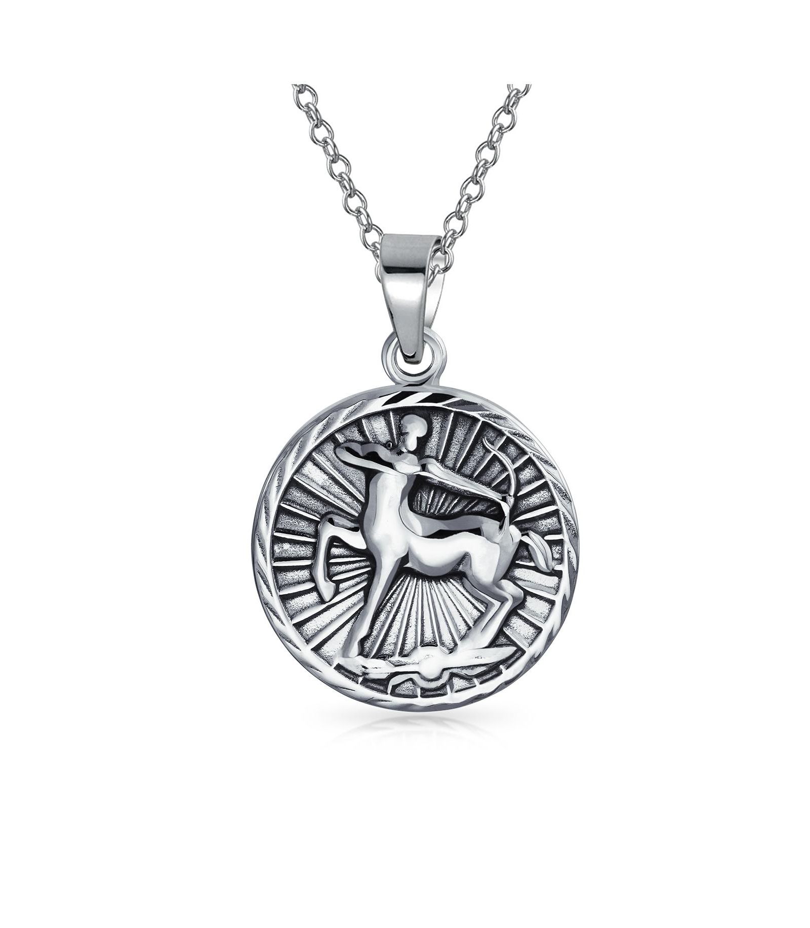Подвеска-медальон Bling Jewelry Astrology Zodiac Symbol Sagittarius Sign