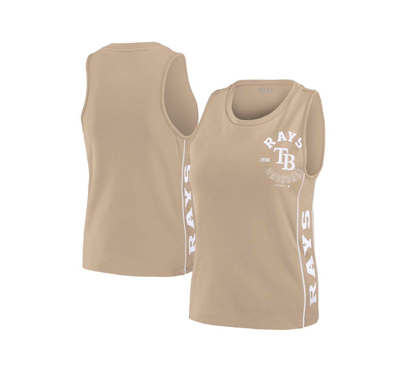 WEAR By Erin Andrews Женский топ-майка Tampa Bay Rays Tonal Tan