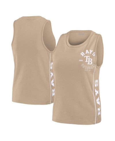 WEAR By Erin Andrews Women's Tan Tampa Bay Rays Tonal Tank Top