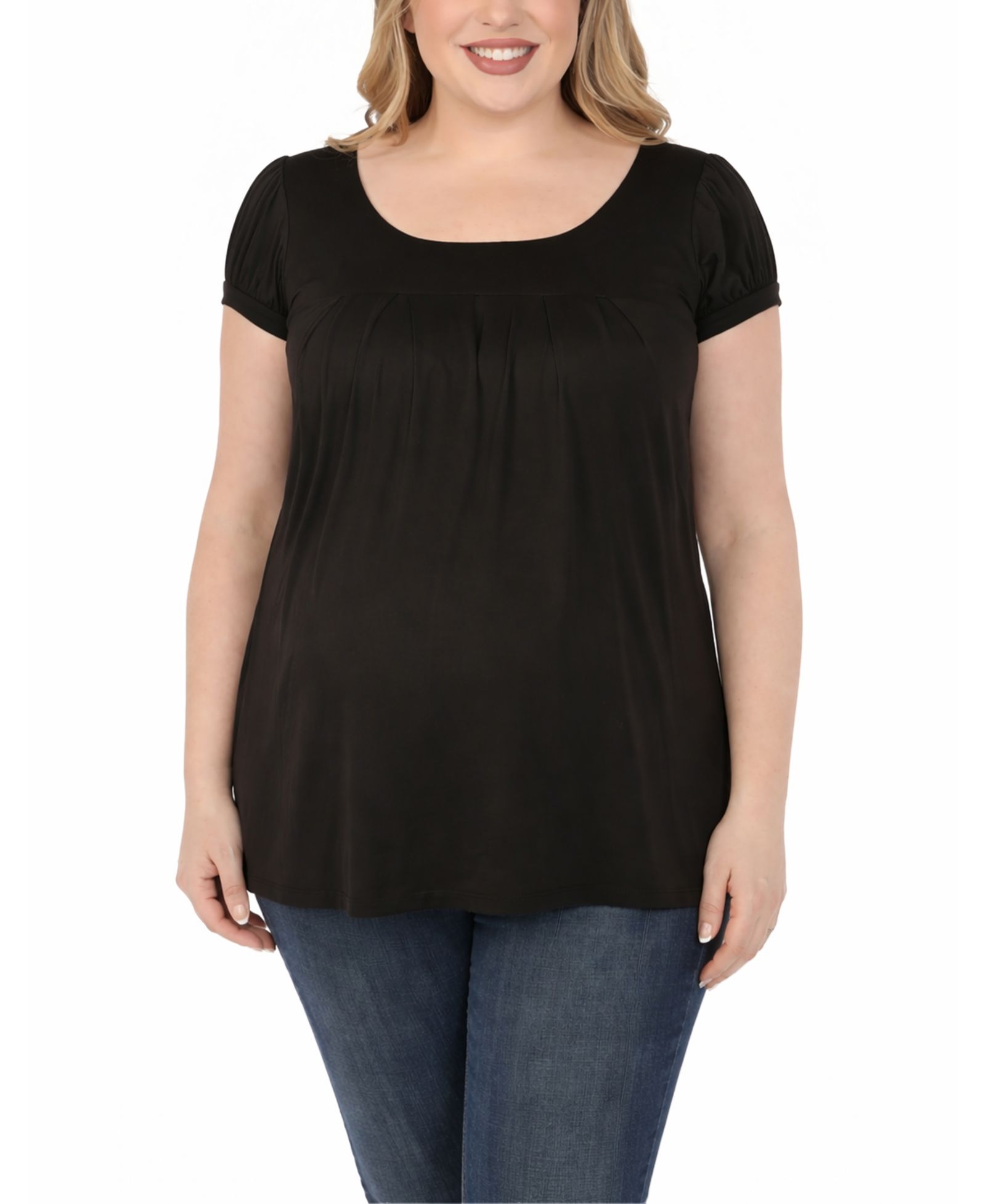 Женский туник White Mark Plus Size Maternity Empire-Waist