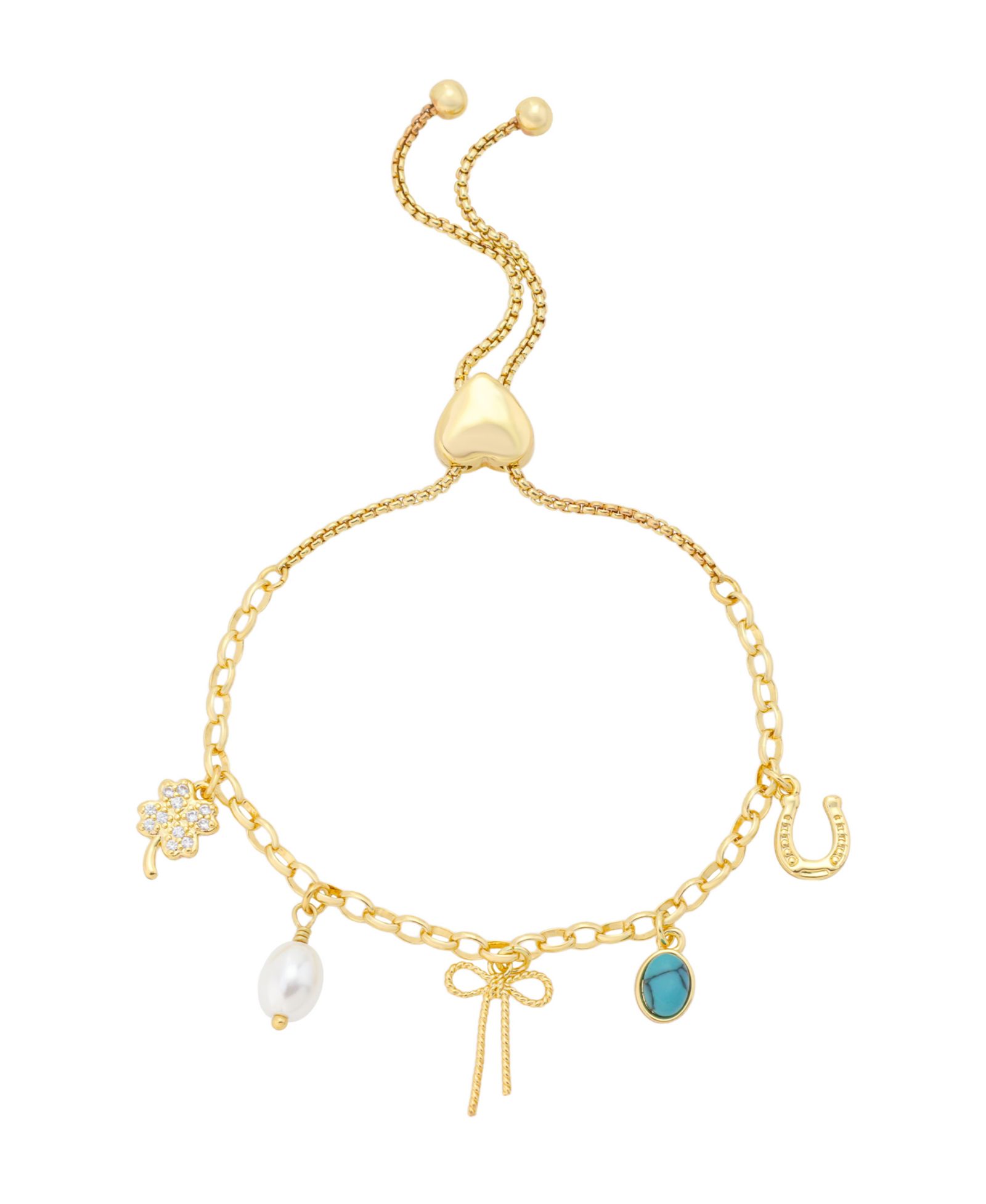 Unwritten Cubic Zirconia Western Charm Bolo Bracelet