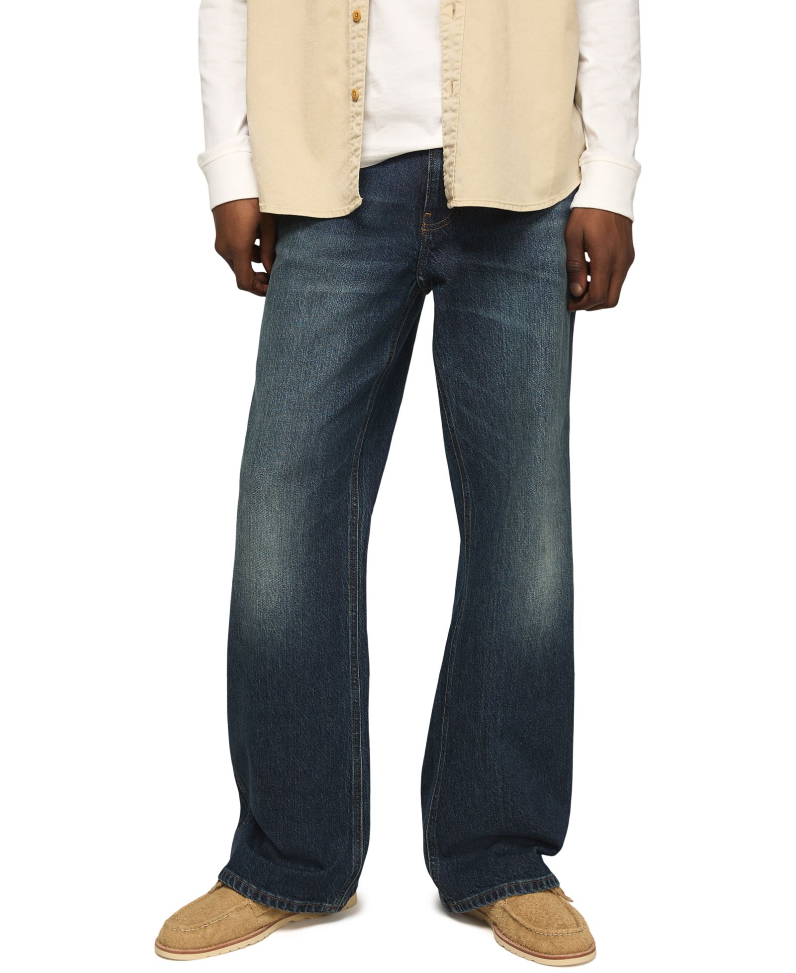 Lucky Brand Men's Baggy Starfield Bootcut Denim Jeans