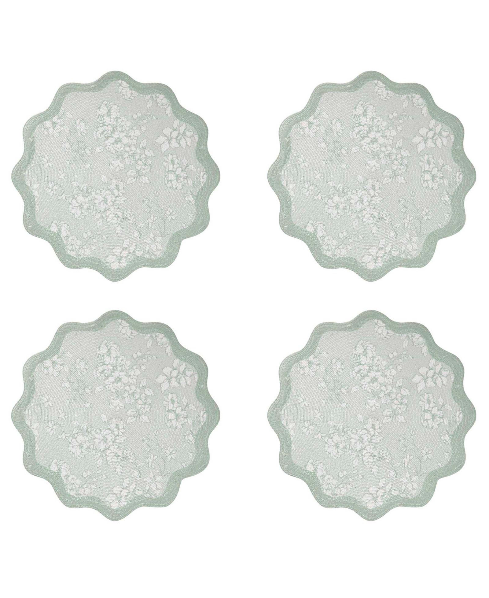 Avanti Provence Woven Braided Round Placemats, Set of 4