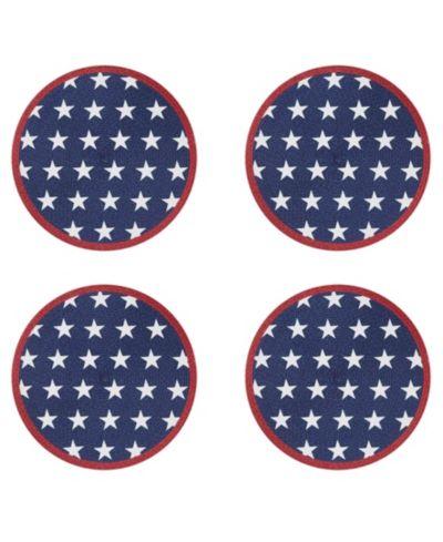 Avanti Liberty Woven Braided Round Placemats, Set of 4