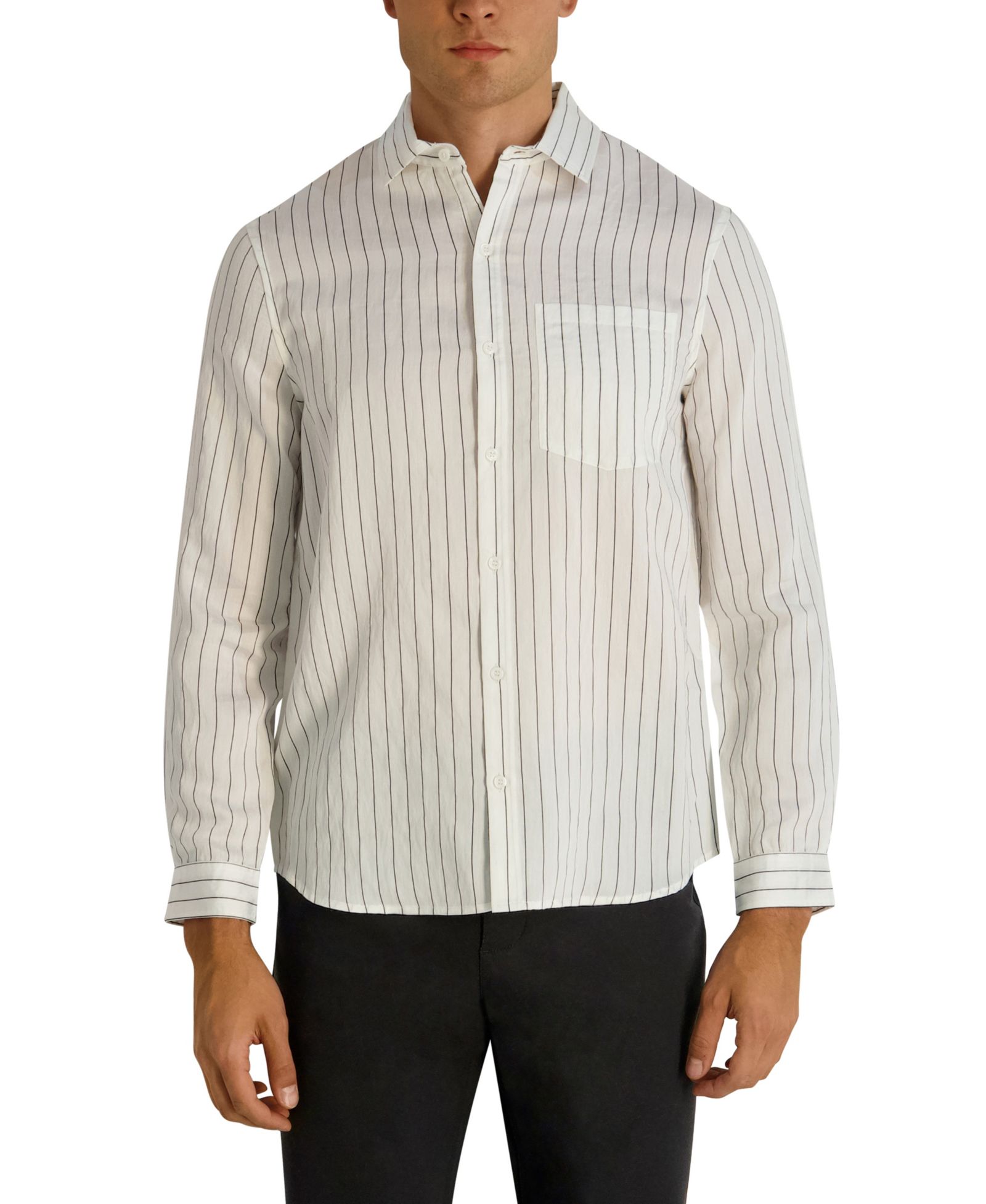 KARL LAGERFELD PARIS Men's Long-Sleeve Regular-Fit Shirt