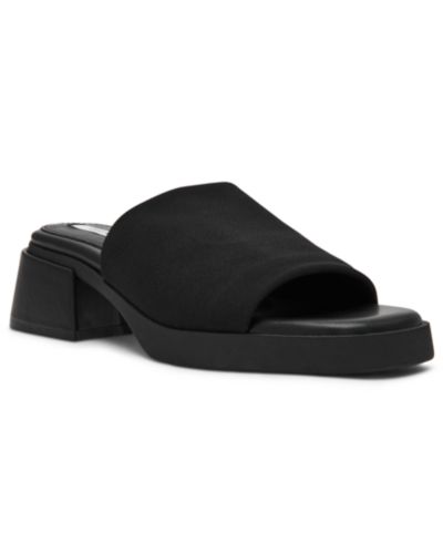 Steve Madden Women's Lucee Block Heel Slide Sandals