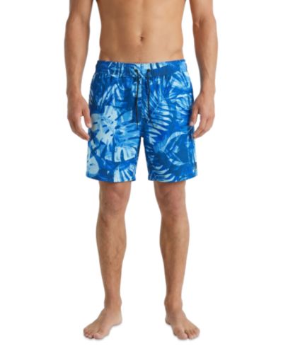 Spyder Men's Patchwork Palm Printed 7" Volley Swimsuit