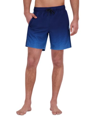 Spyder Men's Ombre Printed Color-Block 7" Volley Swimsuit