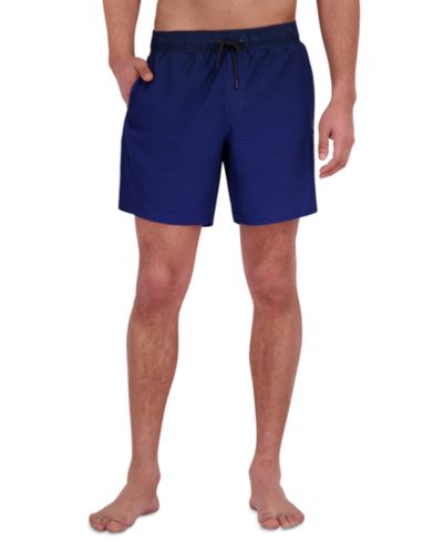 Spyder Men's Gradient Stripe Printed 7" Volley Swimsuit