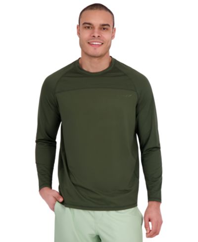 Spyder Men's Textured Panel Long -Sleeve UPF 50+ Rashguard