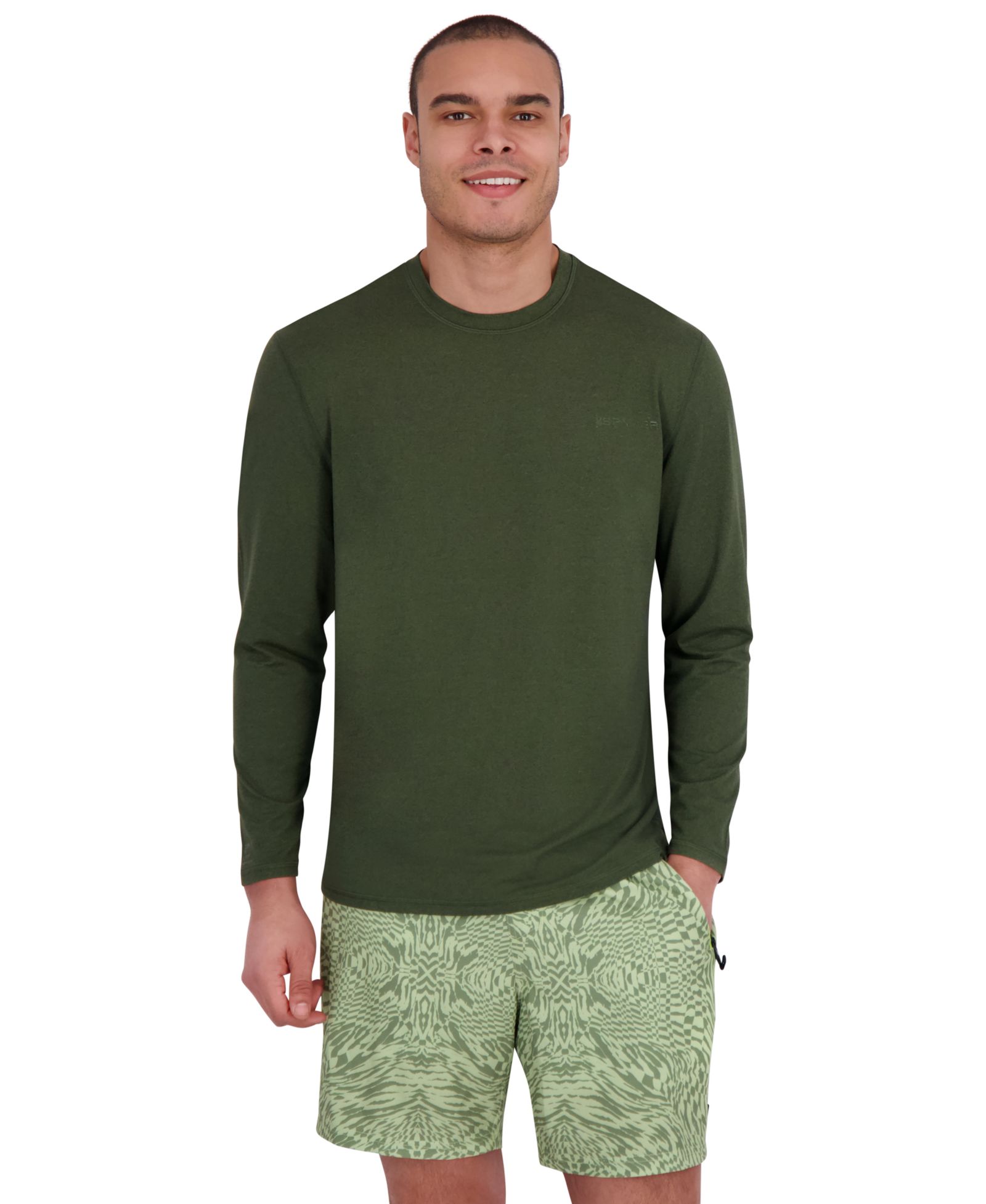 Мужская рашгард Spyder Core Long-Sleeve Crewneck UPF 50+
