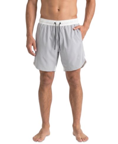 Spyder Men's Color-Block Scallop 7.5" Volley Swimsuit