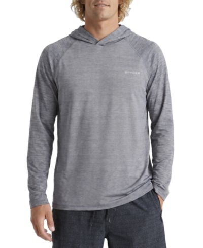Spyder Men's Birdseye Heather Hooded Long-Sleeve Rash Guard