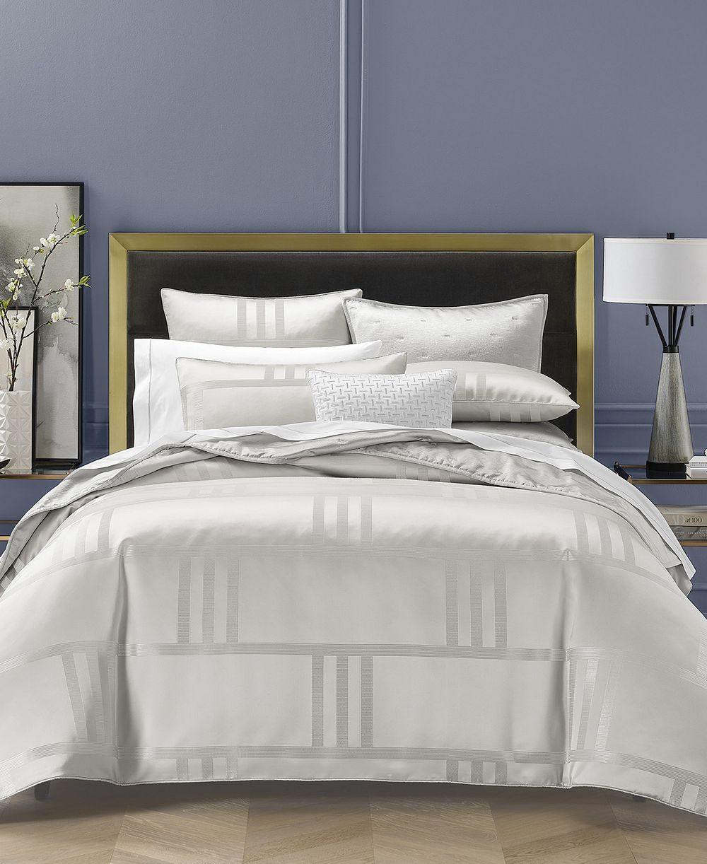 Комплект из 3 предметов Hotel Collection Structure Silver, King
