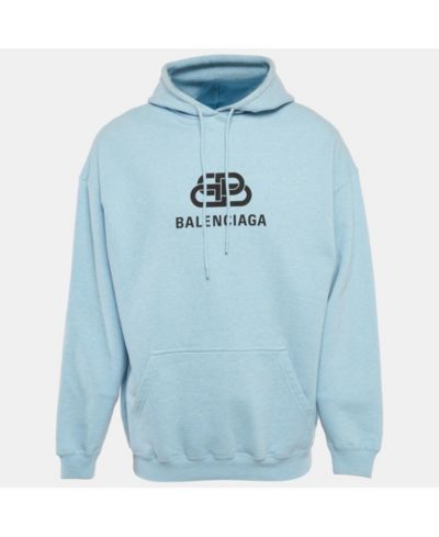 Мужское худи Balenciaga с логотипом из хлопка (б/у)