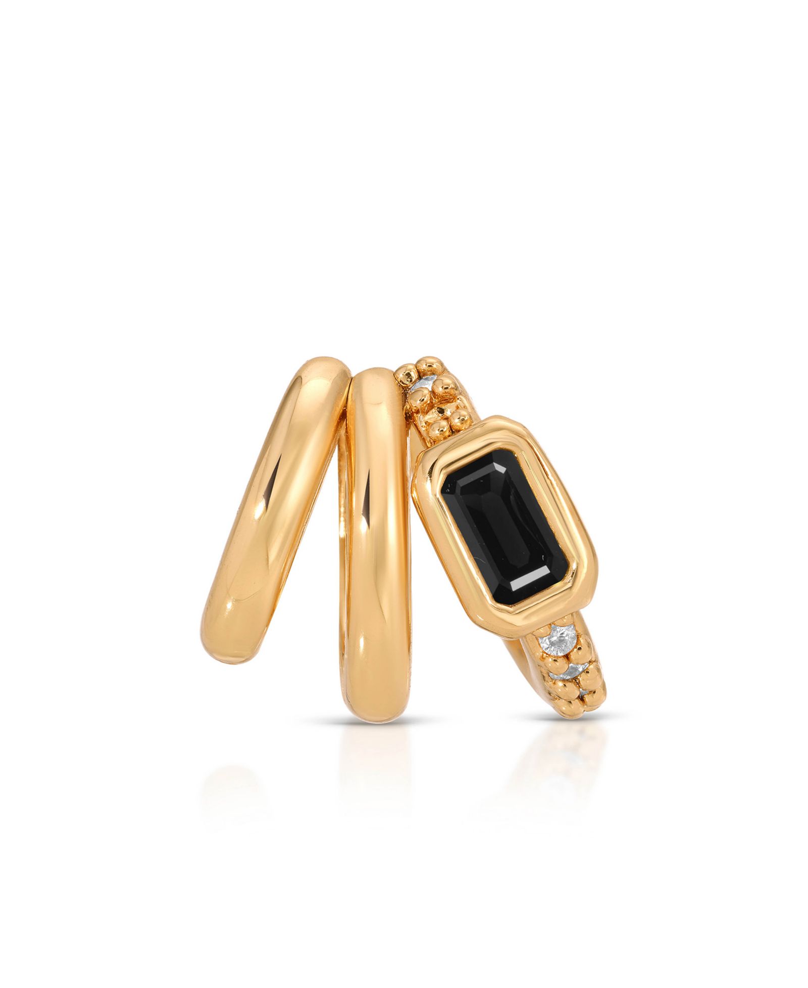 Серьги-каффы ETTIKA Cluster Stacked Ear Cuffs
