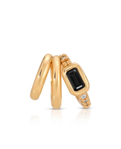 Серьги-каффы ETTIKA Cluster Stacked Ear Cuffs