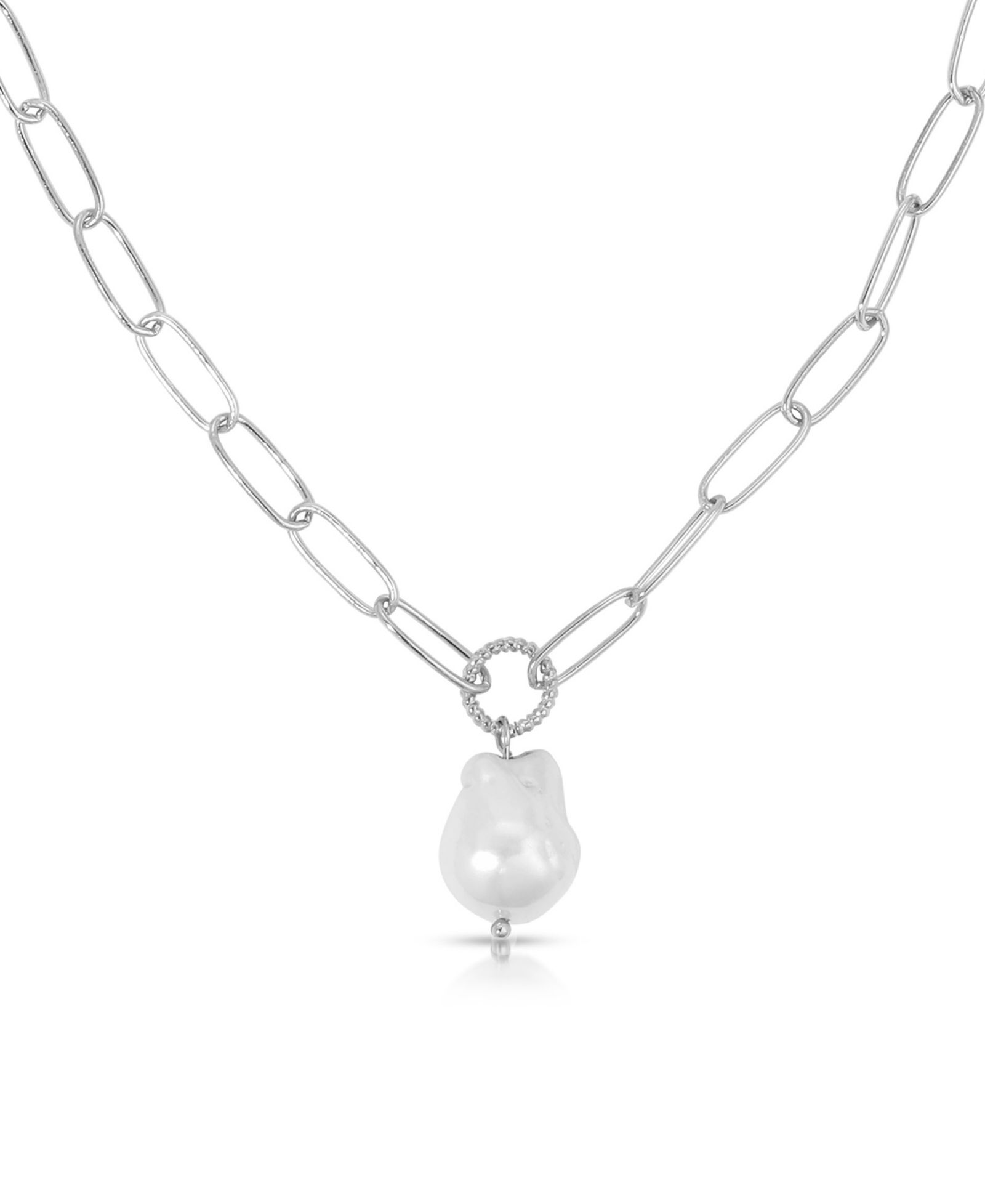 ETTIKA Single Freshwater Pearl Chain Necklace