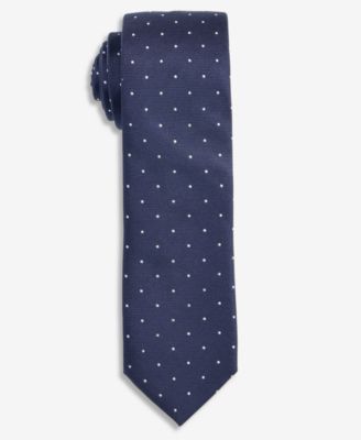 Мужской шелковый узкий галстук Hugo Boss Dot Skinny