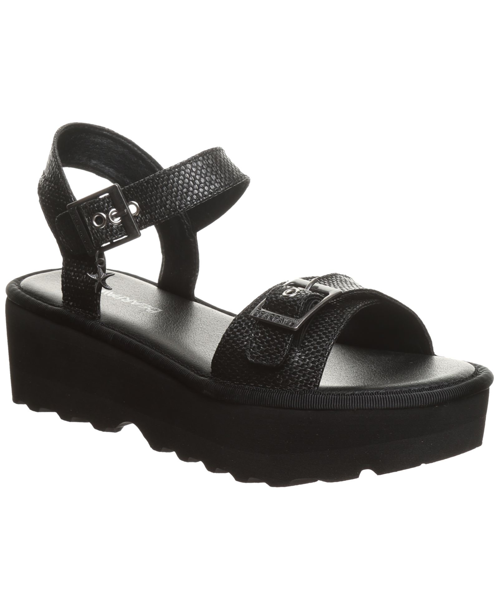 BEARPAW Women's Cassidy Platform Wedge Sandals