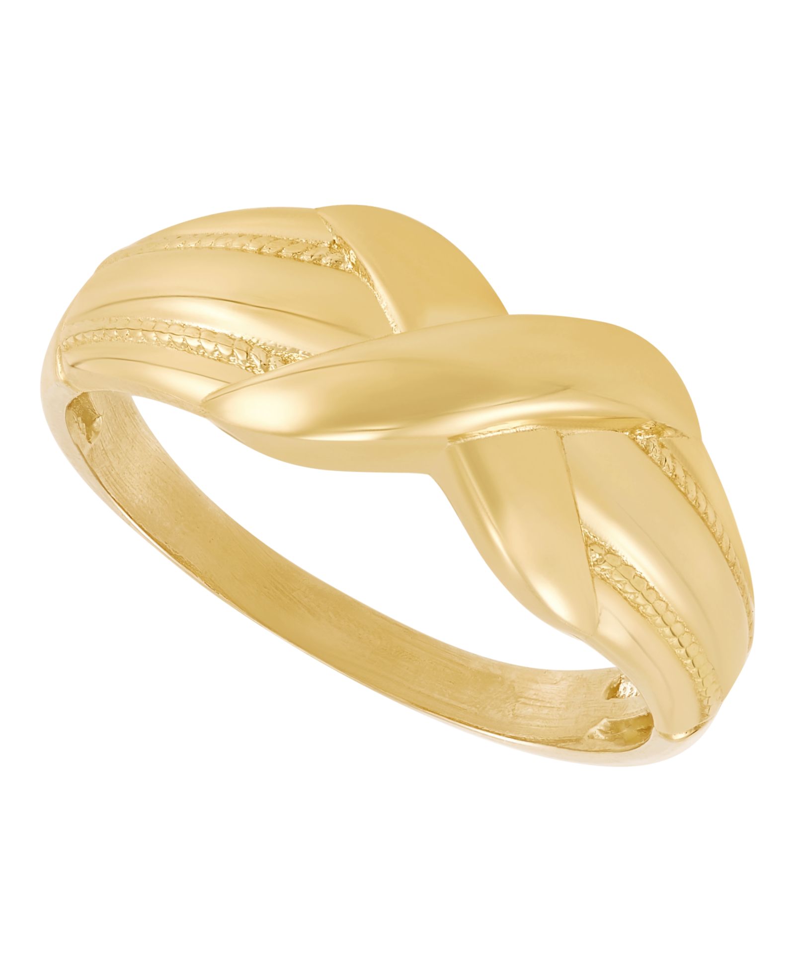 Кольцо Macy's Knot Band в 10k Yellow Gold