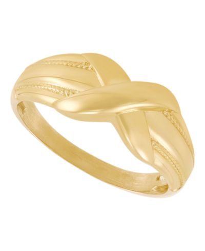 Кольцо Macy's Knot Band в 10k Yellow Gold