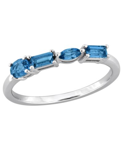 Macy's Amethyst (3/8 ct. t.w.) Ring in Sterling Silver (Also Available in Blue Topaz)