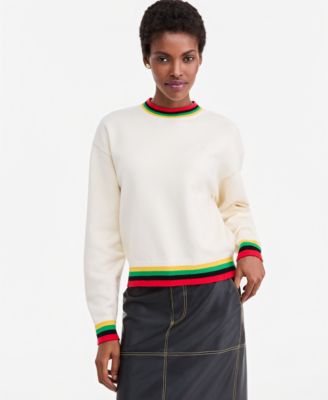 Theophilio женский свитер с логотипом и длинным рукавом в полоску, эксклюзив Macy's
