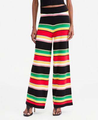 Theophilio | Macy's Women's Striped High-Waist Wide-Leg Pants, Macy's Exclusive