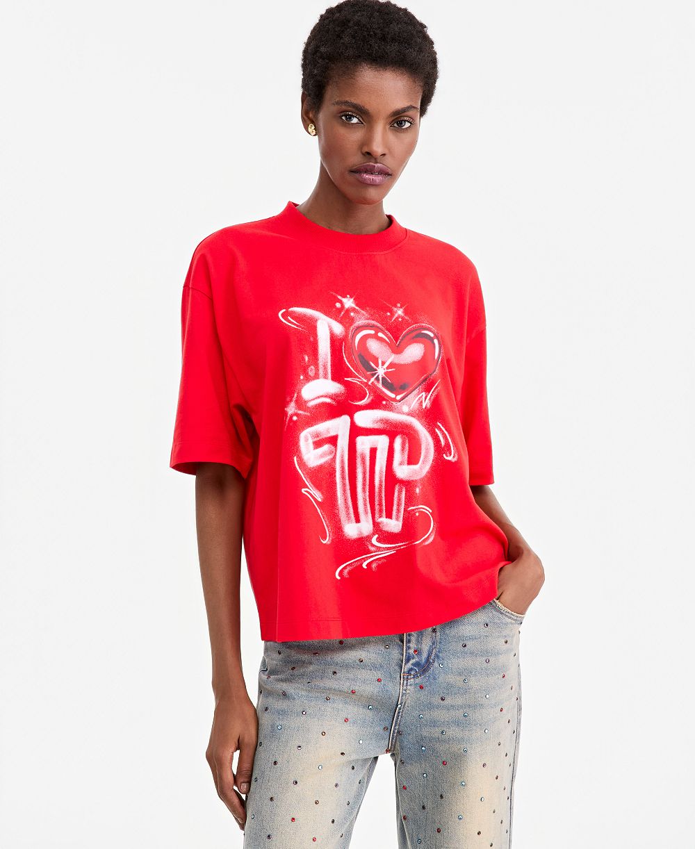 Theophilio | Macy's Adult Unisex Oversized Graffiti Screen-Print Short-Sleeve T-Shirt, Macy's Exclusive