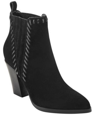 Marc Fisher LTD Women's Alvira Whipstitch Block Heel Booties