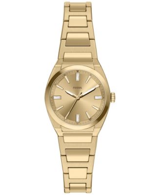 Женские часы Fossil Everett Gold-Tone Stainless Steel 27mm