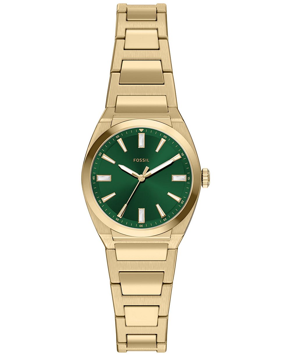 Женские часы Fossil Everett Three-Hand Gold-Tone Stainless Steel 27mm